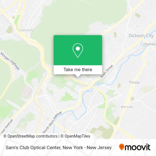 Sam's Club Optical Center map