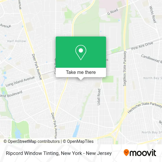 Ripcord Window Tinting map