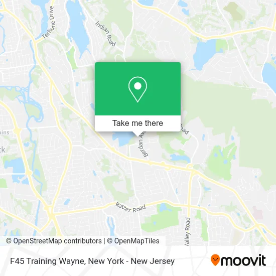 F45 Training Wayne map
