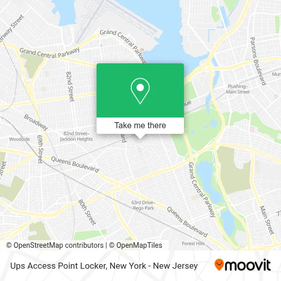 Ups Access Point Locker map
