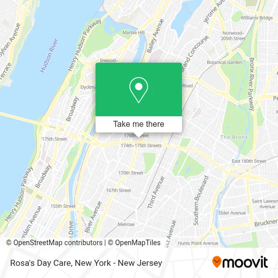 Rosa's Day Care map