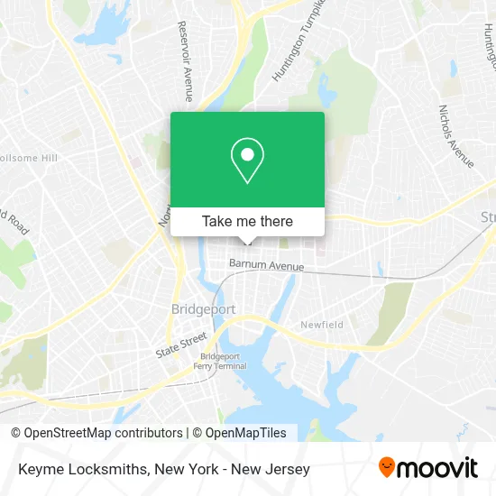 Keyme Locksmiths map