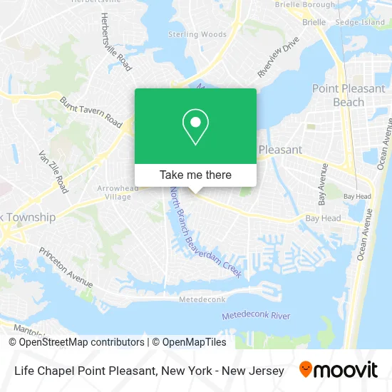 Life Chapel Point Pleasant map