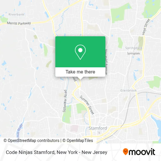 Code Ninjas Stamford map