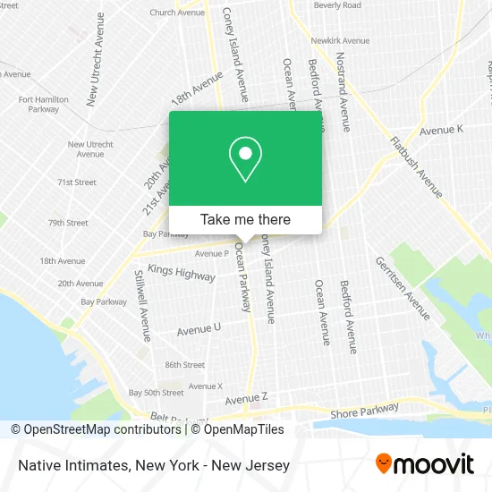 Native Intimates map