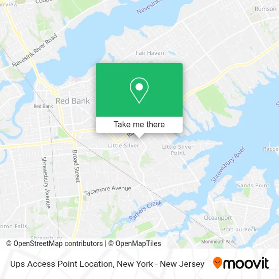 Ups Access Point Location map