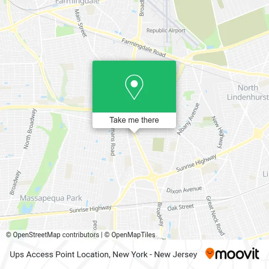 Ups Access Point Location map