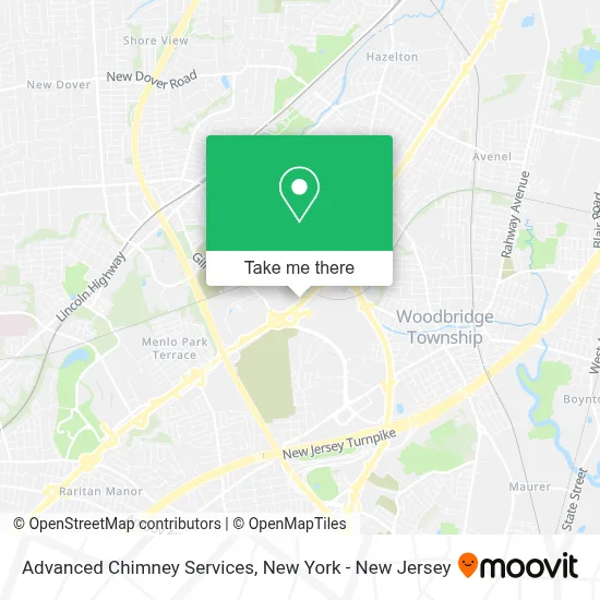 Advanced Chimney Services map