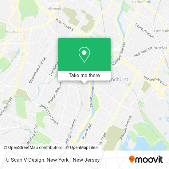 U Scan V Design map