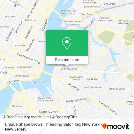 Unique Shape Brows Threading Salon Inc map