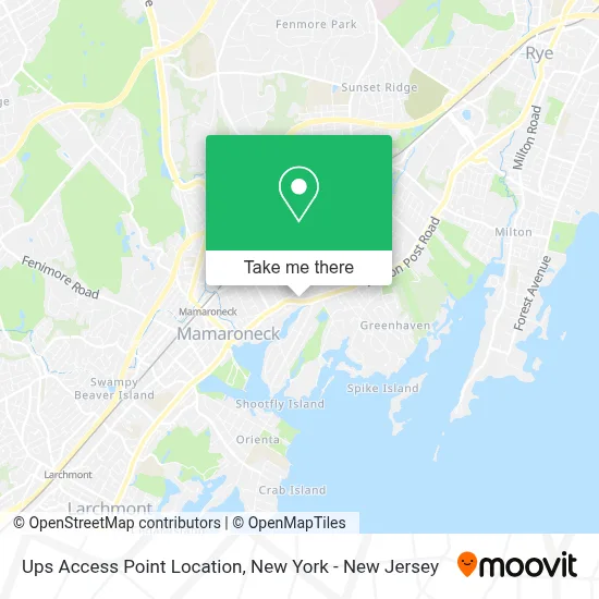 Ups Access Point Location map