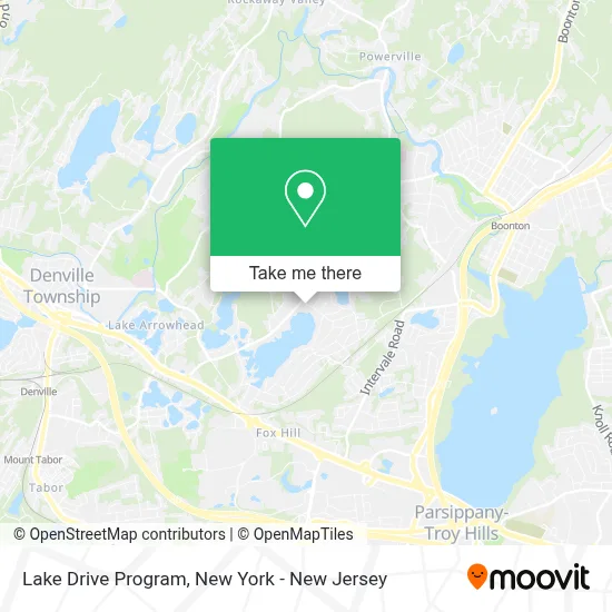 Lake Drive Program map