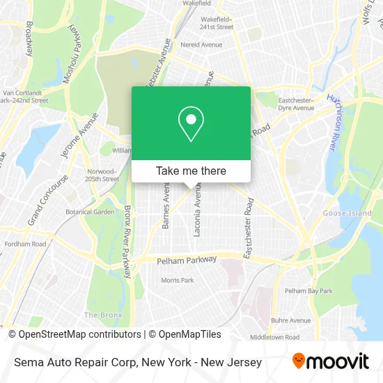 Sema Auto Repair Corp map