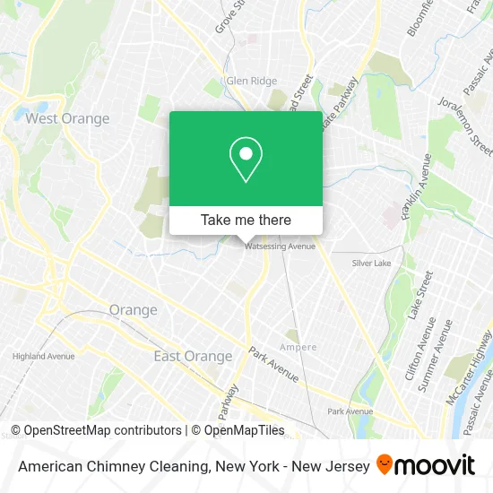 American Chimney Cleaning map