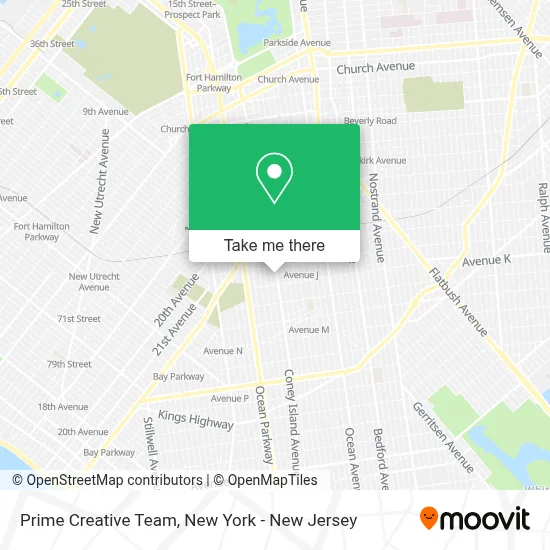 Prime Creative Team map