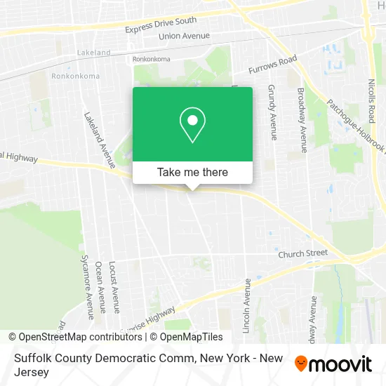Suffolk County Democratic Comm map