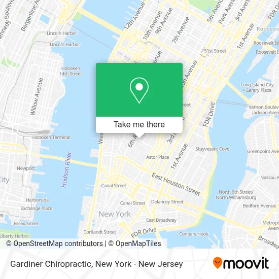 Gardiner Chiropractic map