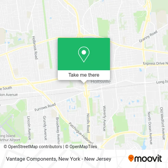 Vantage Components map
