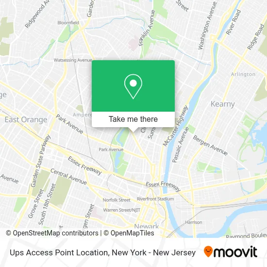 Ups Access Point Location map
