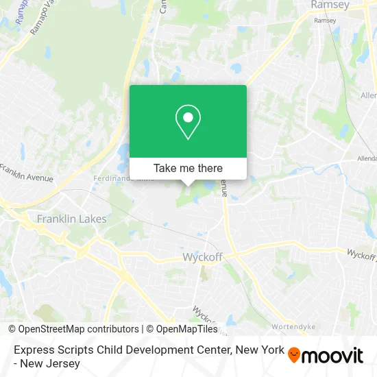 Mapa de Express Scripts Child Development Center