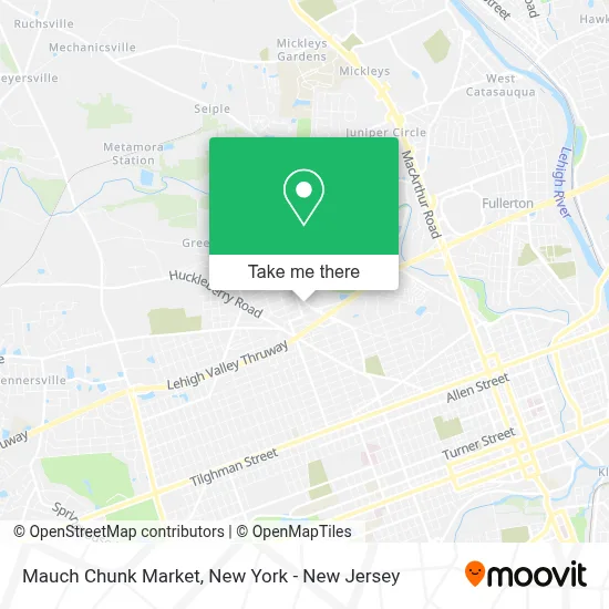 Mauch Chunk Market map