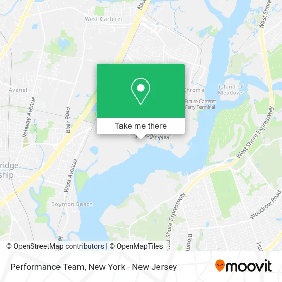 Performance Team map