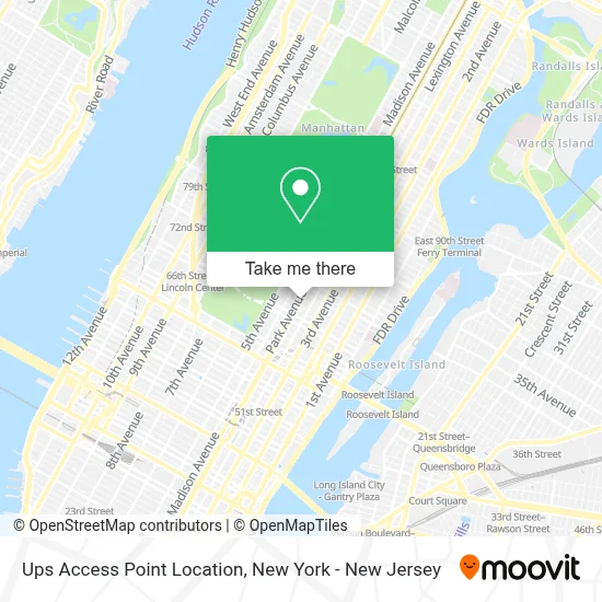 Ups Access Point Location map