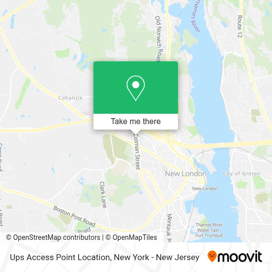 Ups Access Point Location map
