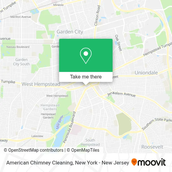 American Chimney Cleaning map
