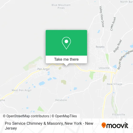 Pro Service Chimney & Masonry map