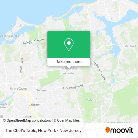 The Chef's Table map