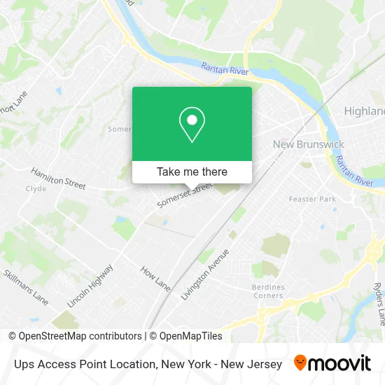 Ups Access Point Location map