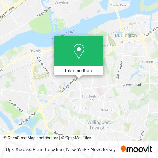 Ups Access Point Location map