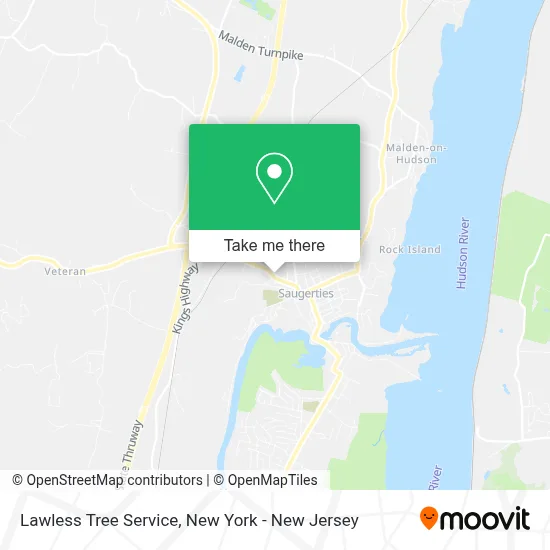 Lawless Tree Service map