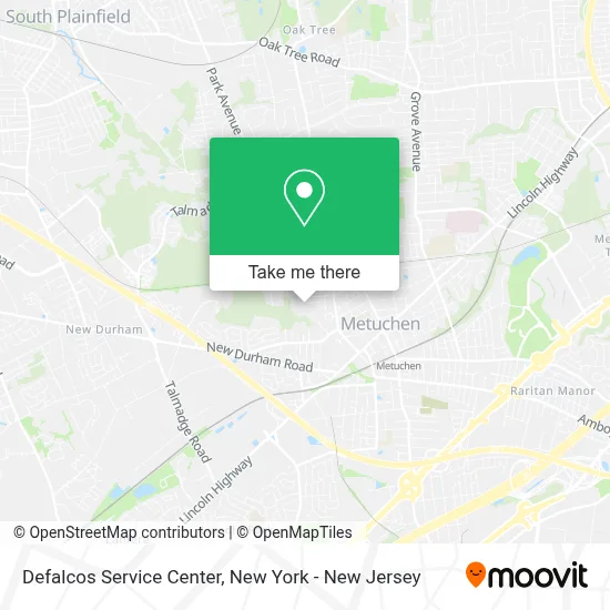 Defalcos Service Center map