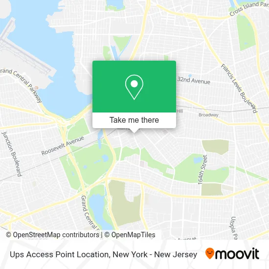 Ups Access Point Location map