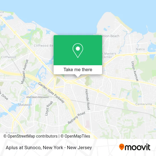 Aplus at Sunoco map