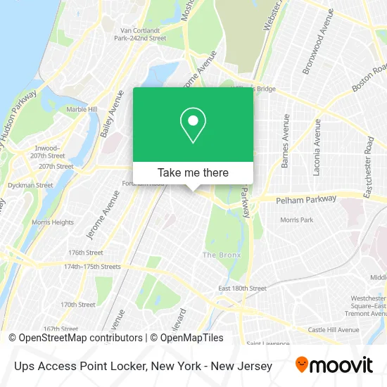 Ups Access Point Locker map
