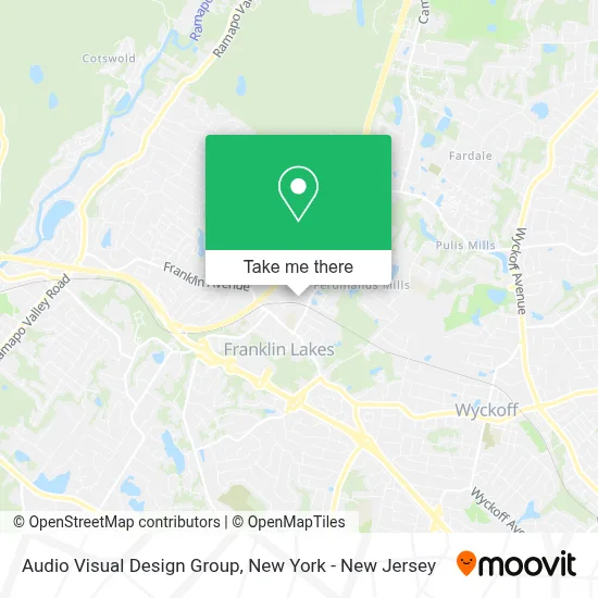 Audio Visual Design Group map