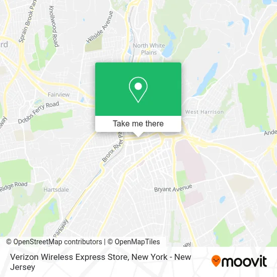 Verizon Wireless Express Store map