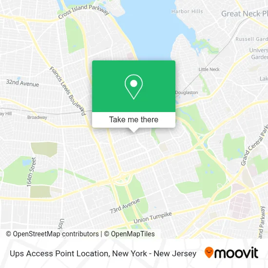 Ups Access Point Location map