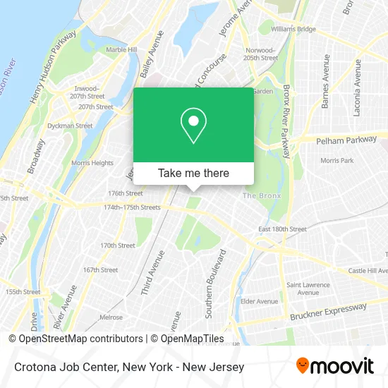 Crotona Job Center map