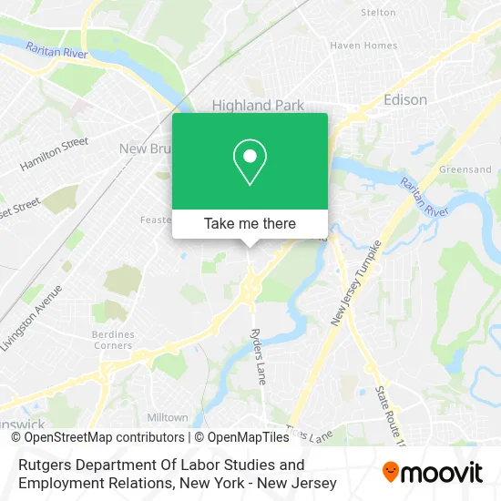 Rutgers Department Of Labor Studies and Employment Relations map