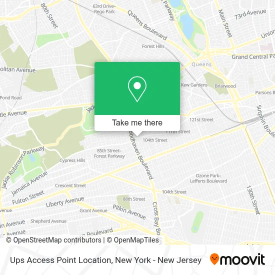 Ups Access Point Location map
