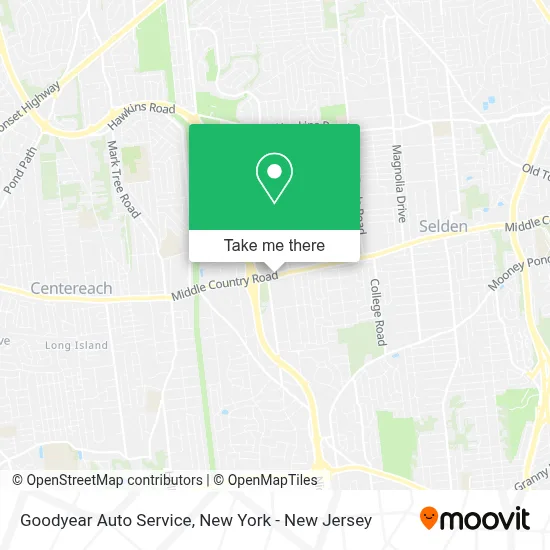 Goodyear Auto Service map