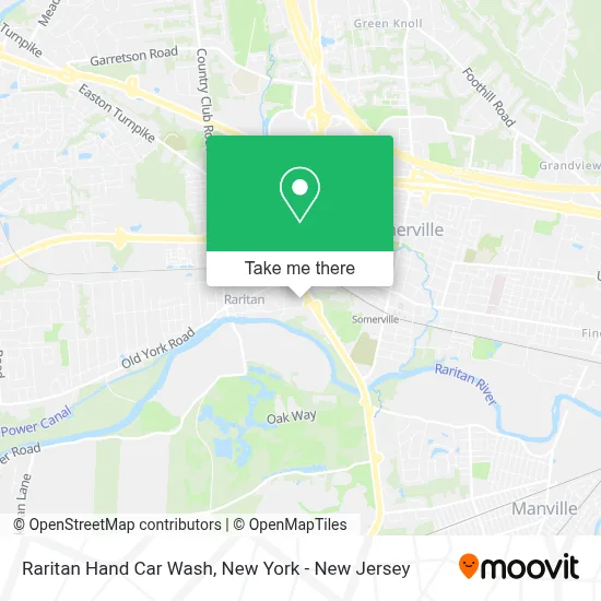 Raritan Hand Car Wash map