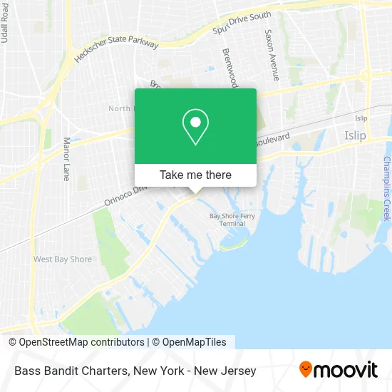 Bass Bandit Charters map