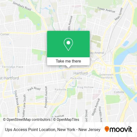 Ups Access Point Location map