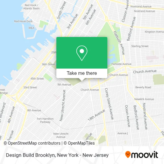 Design Build Brooklyn map
