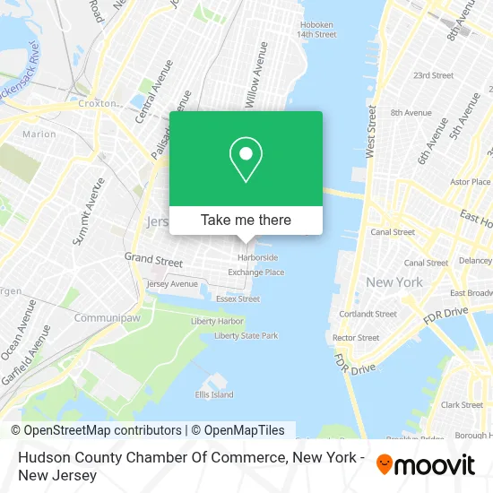 Hudson County Chamber Of Commerce map